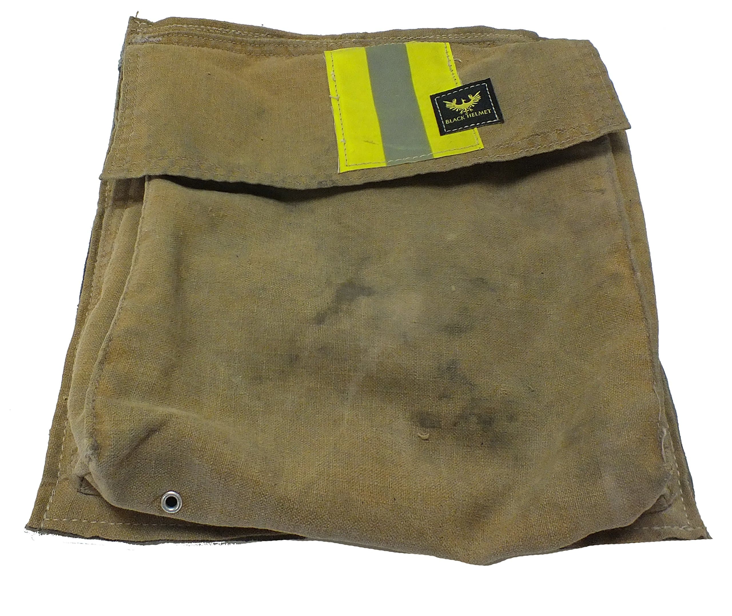 Black Helmet Bunker Gear Tan Pocket Bag