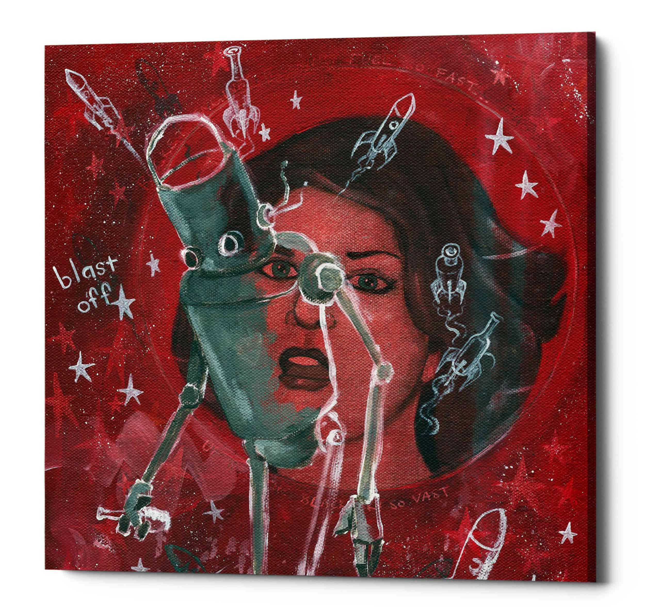 Epic Graffiti 'Blast Off' by Craig Snodgrass, Canvas Wall Art, 18"x18"