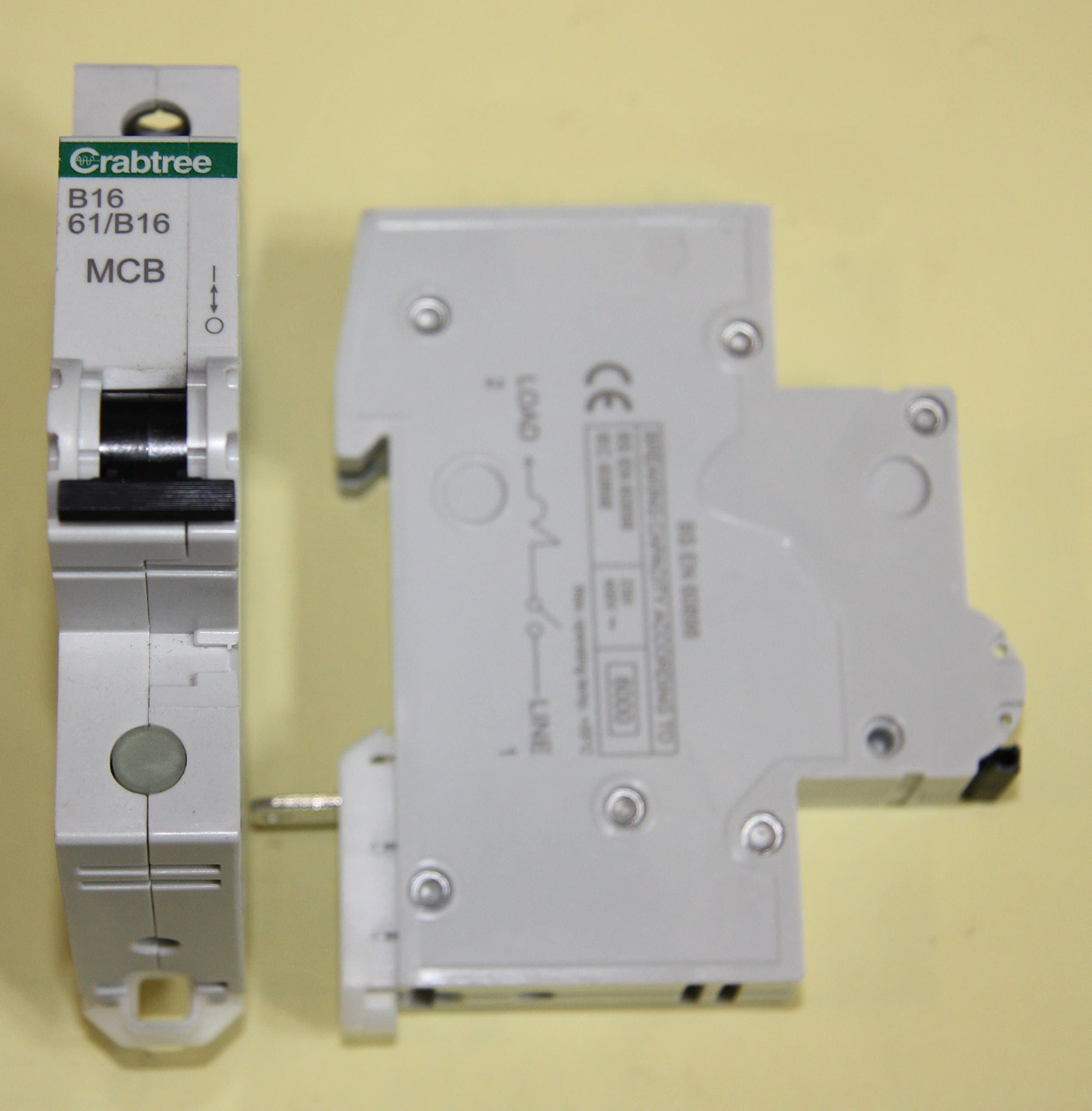Crabtree 61/B16 Miniature Circuit Breaker (MCB) -16amp Type B