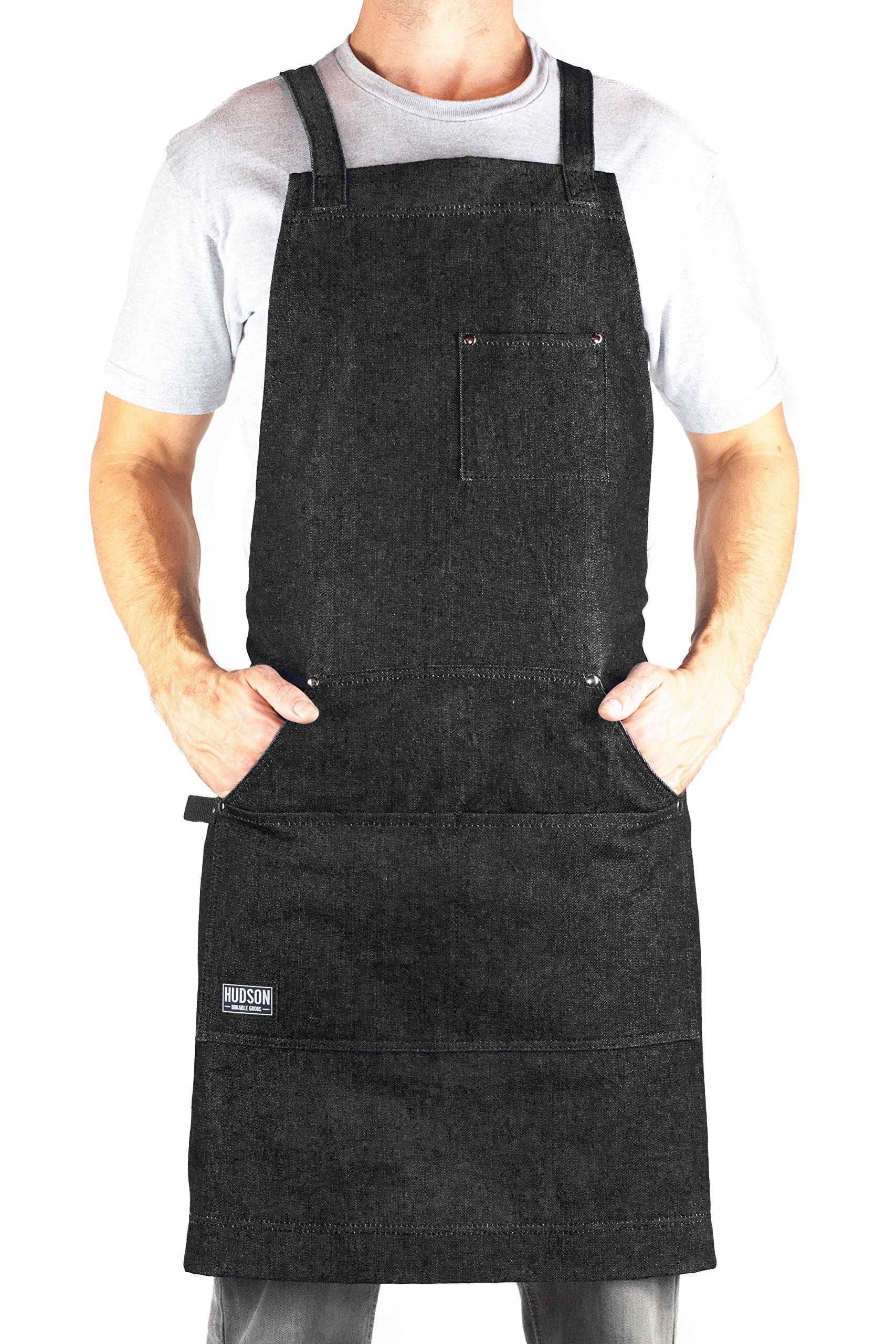 Hudson Durable Goods Professional Grade Chef Apron for Kitchen