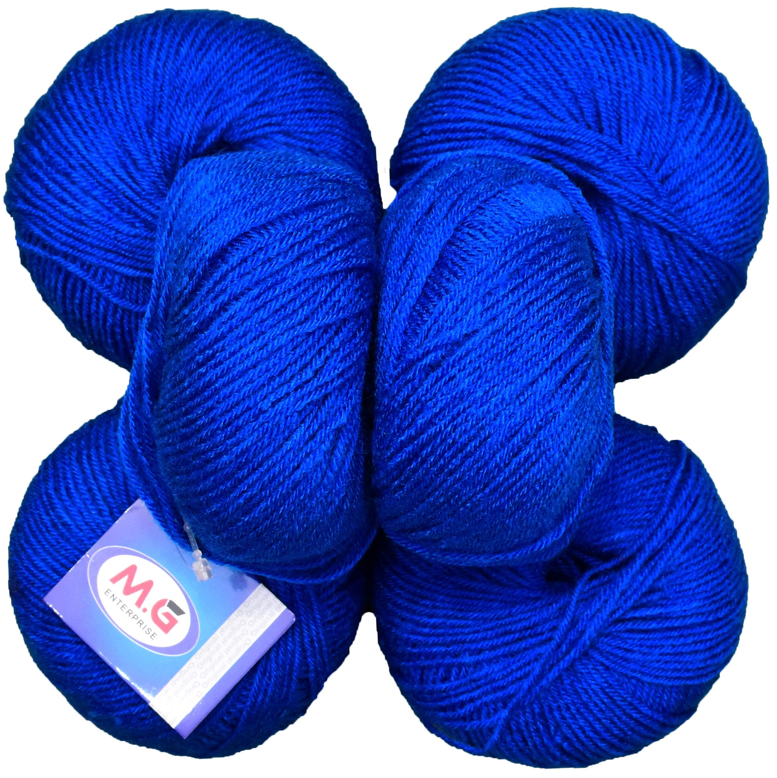 SIMI ENTERPRISE 100% Acrylic Wool Red (10 pc) Baby Soft 4 ply Wool Ball Hand Knitting Wool/Art Craft Soft Fingering Crochet Hook Yarn, Needle Knitting Yarn Thread Dye SM-H SM-TD