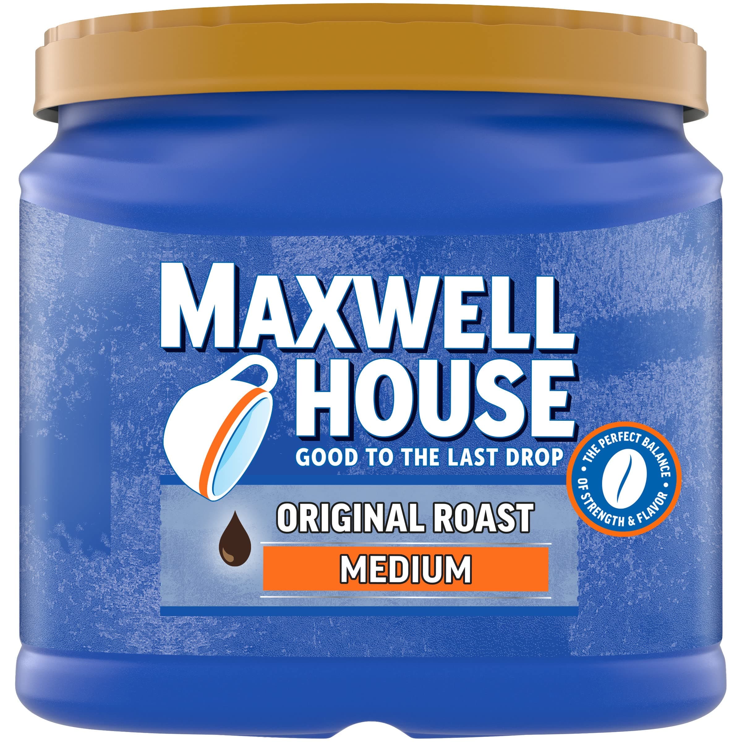 Maxwell House Medium Roast Original Roast Ground Coffee, 30.6 oz. Canister