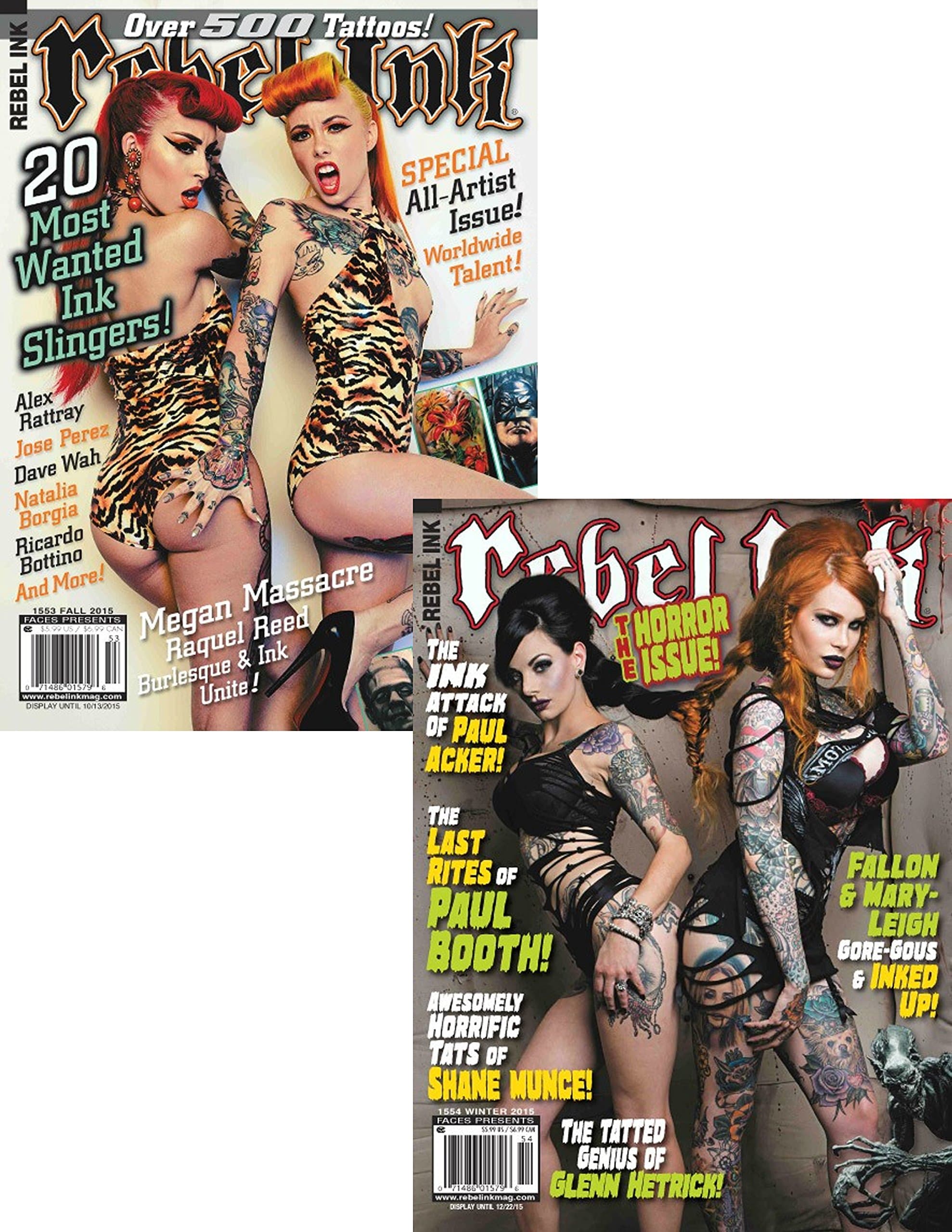 REBEL INK MAGAZINE 2 PACK FALL AND WINTER 2015