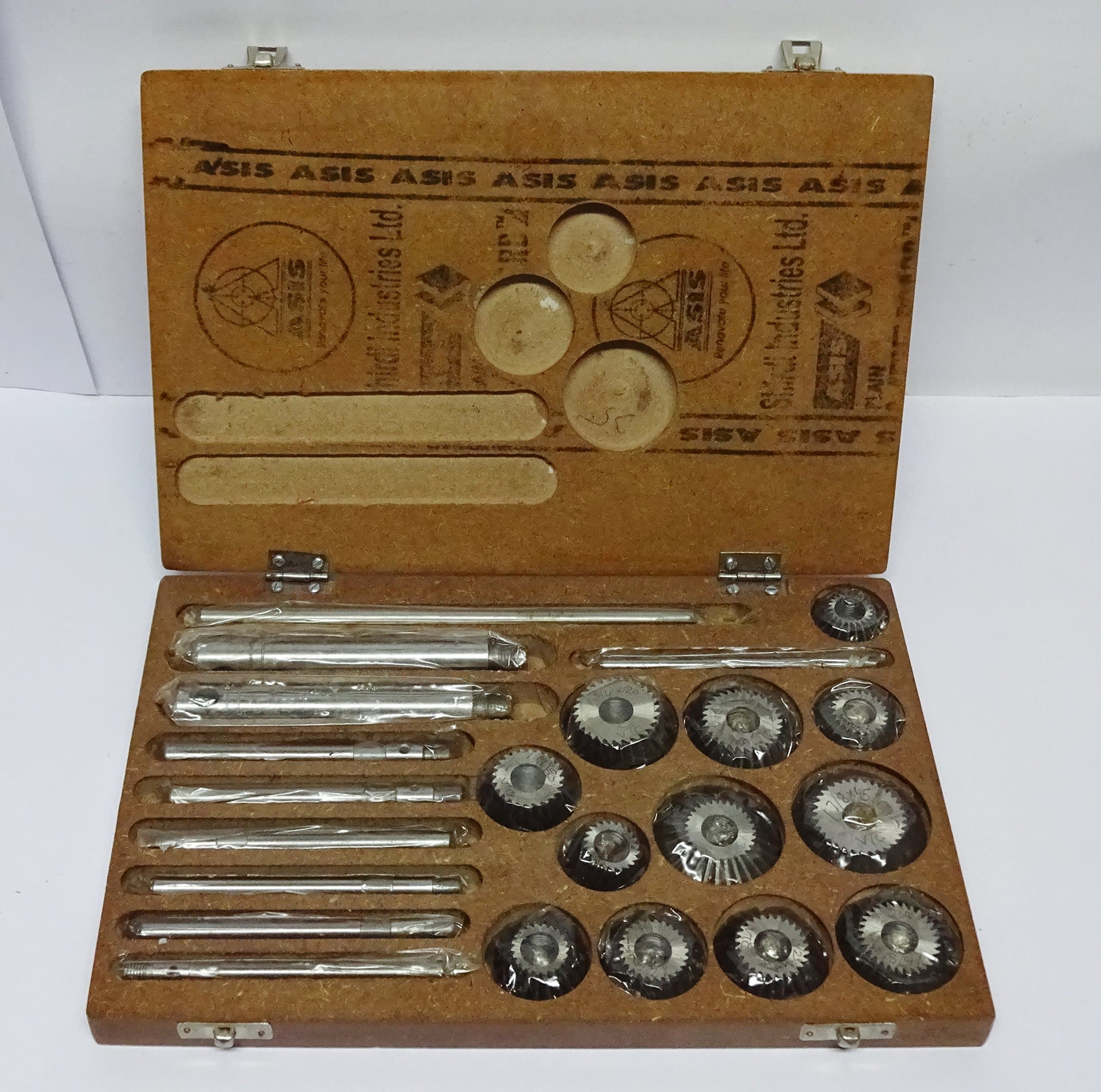 Precision Valve Seat & Face Cutter Set / Kit - 12 Pcs Set For Vintage Cars & Bikes In Wooden Case