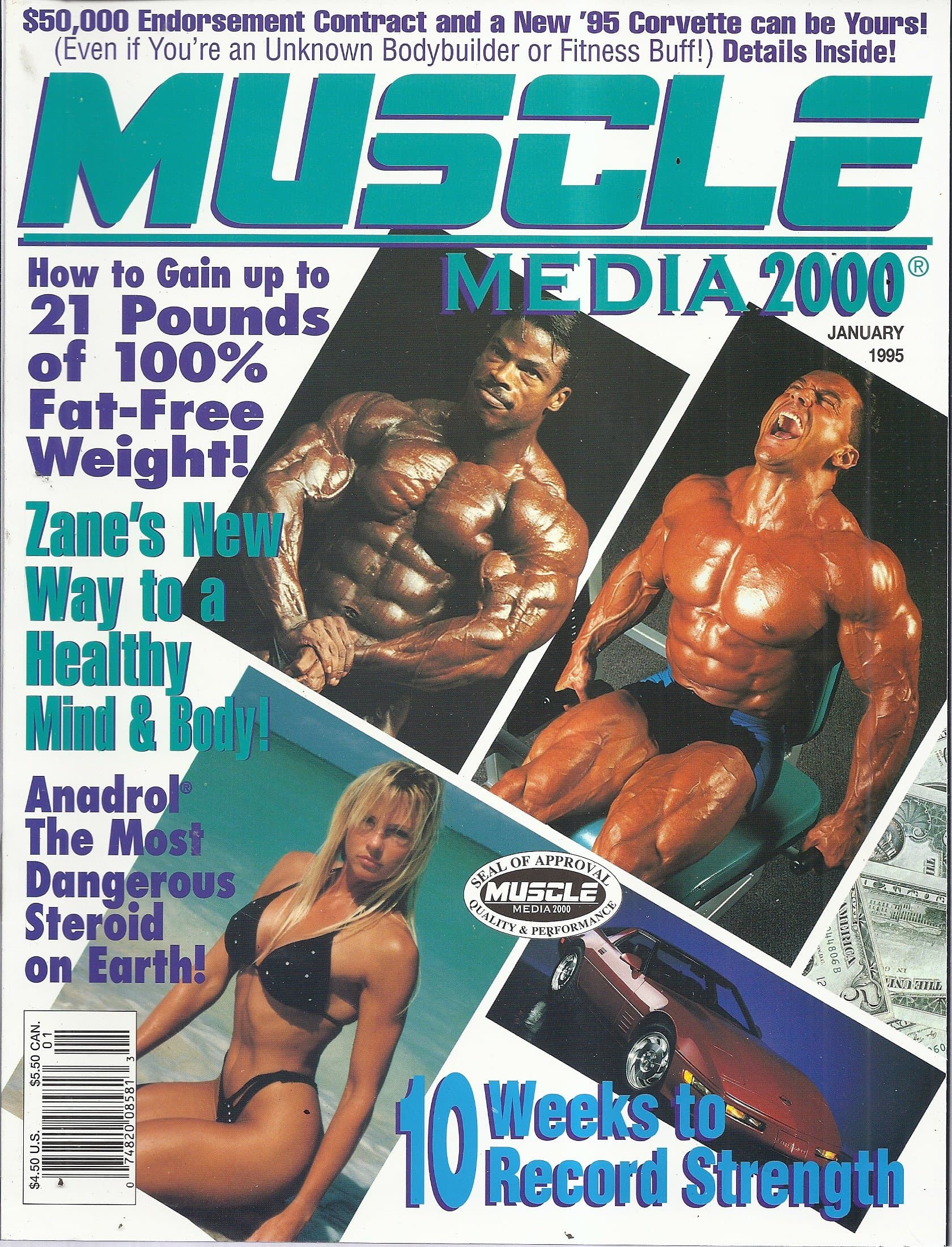 Muscle Media 2000 Magazine (January 1995 - Formerly Anabolic Reference Update) Single Issue Magazine – January 1, 1994