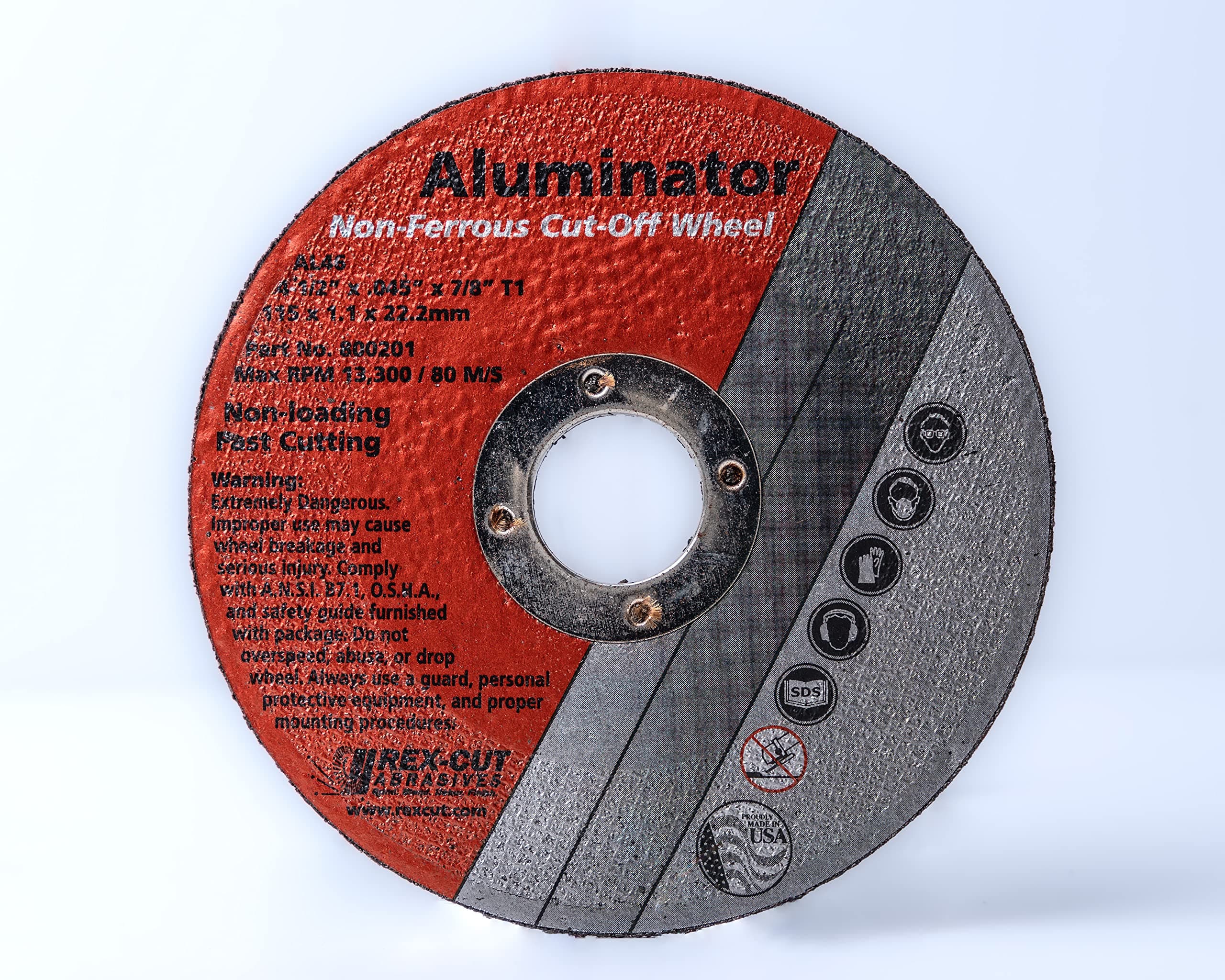 Aluminator Cut-Off Wheel 4-1/2 x .045 x 7/8" (25 Pack)