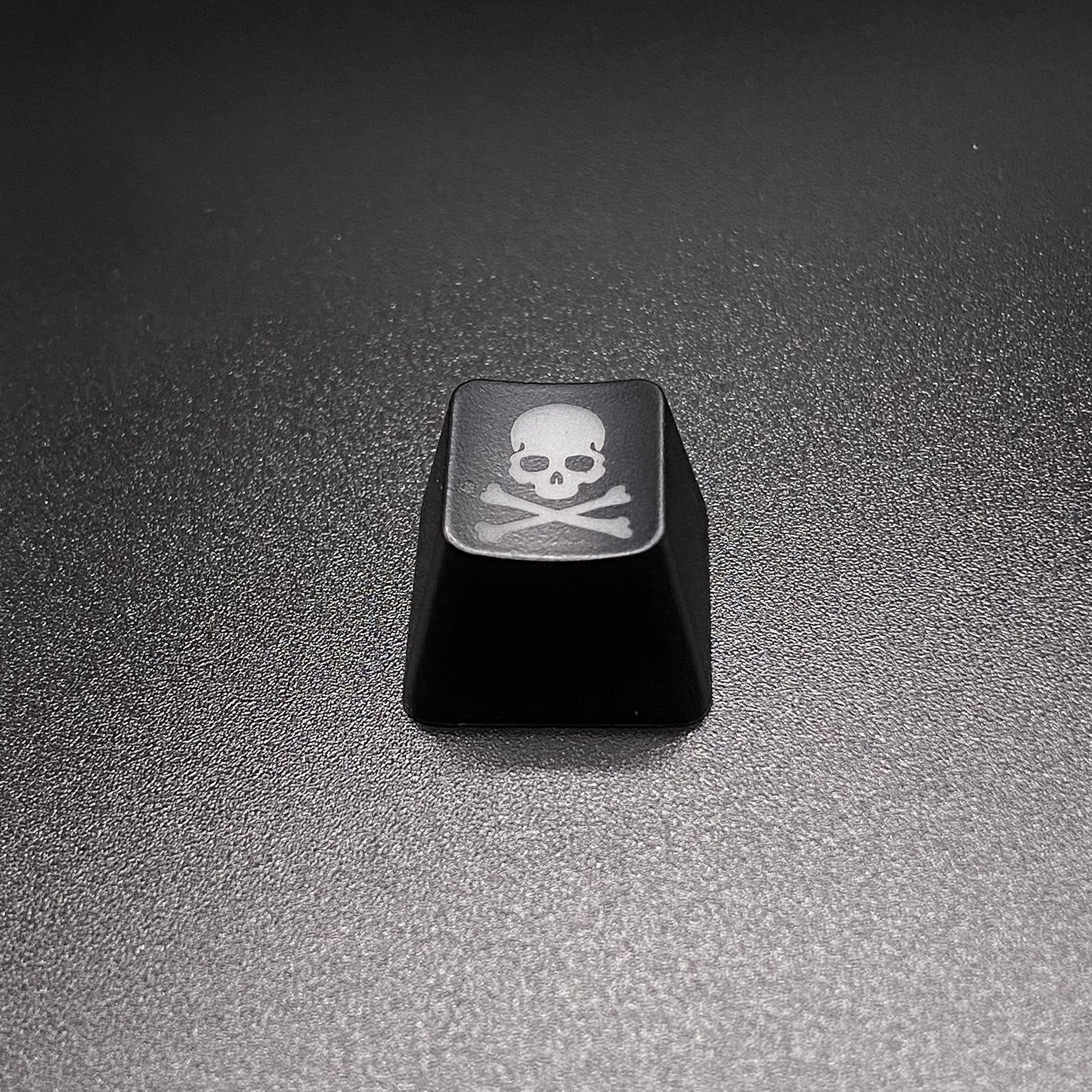 BTXETUEL Skull Artisan Keycap, Custom Mechanical Keyboard Keycap, SA Profile, R4, Translucent Backlight