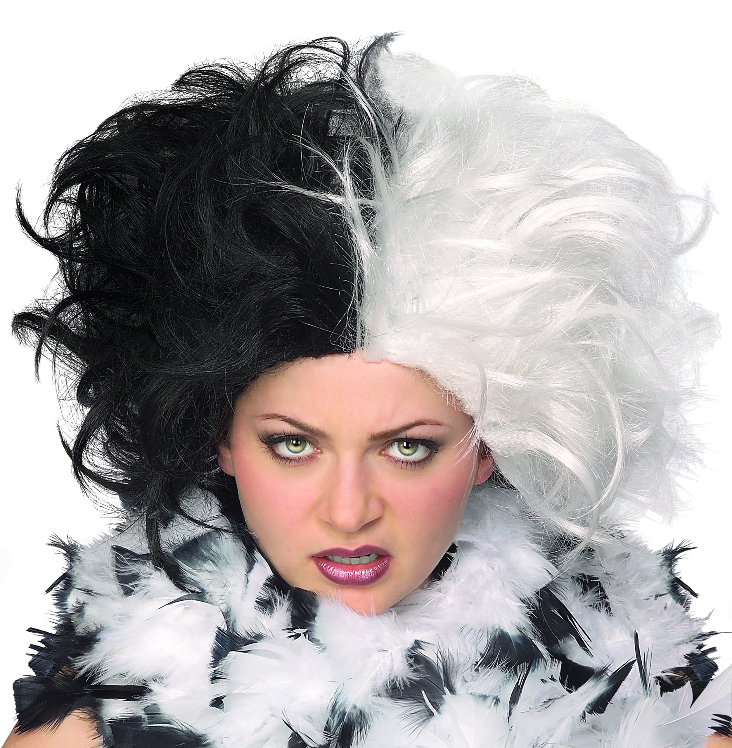Costume Ms. Spot Wig, Black,white