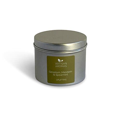 Uplifting scented candle - Geranium, Mandarin and Spearmint