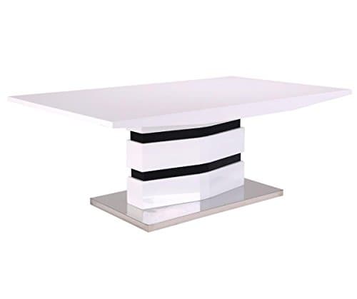 Midas Quality Leona High Gloss Coffee Table White & Black