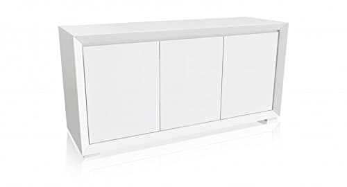 Soriano Dining Room Buffet Console In White High Gloss Lacquer