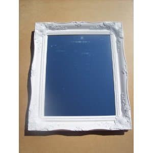 GLOSS WHITE EXTRA LARGE SHABBY CHIC ANTIQUE STYLE MIRROR - 30" X 42" OVERALL SIZE (75cm X 105cm) - TV SHOW SUPPLIER - BEST PRICE ON AMAZON - ONLY AVAILABLE FROM SHABBY CHIC MIRRORS