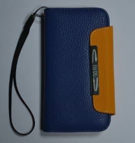 Leather Style Flip Dark Wallet Case Back Cover For iphon 5G