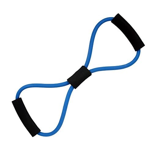 Tailcas® 8 Shape Strength Training Resistance Band Foam Handles Exercise Cords Tubes Rope Chest Pull Expand for Fitness Yoga Exercise