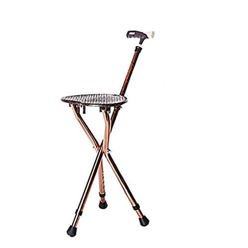 Qian Aluminum Crutches Stools Stools Elderly Footstops Folding Walker Multifunctional Stick Chair