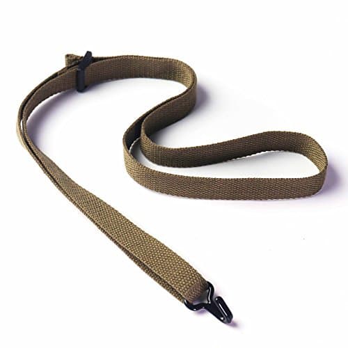 UBETA Clip On Ukulele Straps Solid color Japanese style adjustable length 100% cotton - Army Green Color