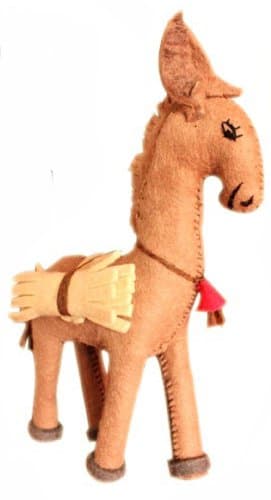 Silk Road Bazaar White Delia Donkey Plush