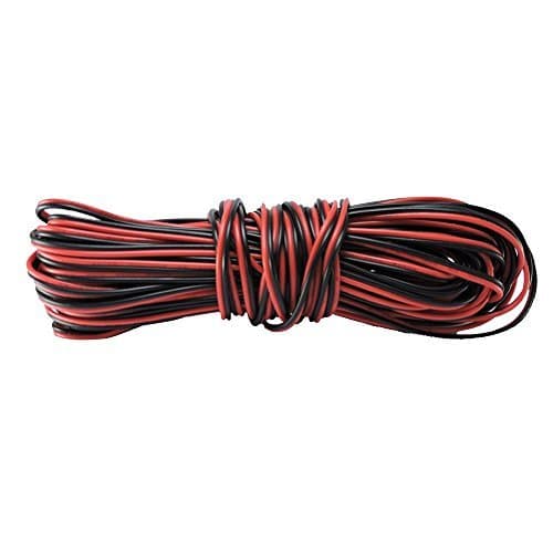 25 ft Cable (7.7 m) 22 Gauge(Awg) 2 Conductor Wire for Single Color (Red and Black) LED Strips, 25 feet - DEMASLED by DEMASLED