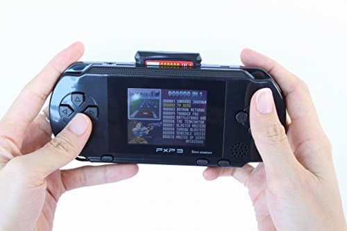 LATEST PXP 3 PVP 16BIT VIDEO GAME CONSOLE MEGADRIVE HANDHELD + FREE 150+ GAMES BEST CHRISTMAS XMAS GIFT (BLACK)