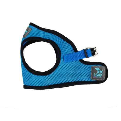 LSW Pet Design No Pull Small Dog Pet Harness Breathable Step In Mesh Harness Blue Extra Small
