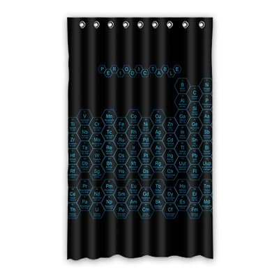 Dalliy Custom periodic table Window Curtain Polyester 52"x84" about 132cm x 213cm(one piece)