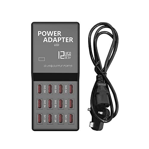 Merkmak 12 Port USB Charging HUB Speed Charger Multi-use Power adapter UK Plug for USB Devices