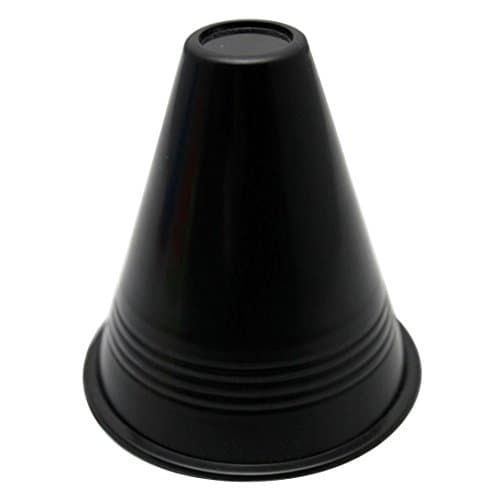 Huich 10pcs Thicker Multi-Purpose Multi-Color Plastic Traffic Speed Training Equipment Slalom Skates Cones Marker Toy (Black)