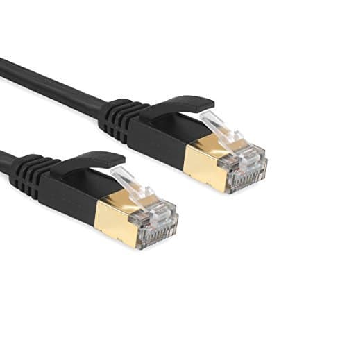 Ethernet Cable HoShip CAT7 LAN Network Cable (at a Cat6e Price but Higher Bandwidth) RJ45 High Speed with Gold Plated Lead for Switch/Router/Modem/Patch Panel (3m/ 9.8ft)