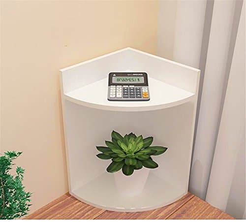 QXWL Bookshelf Simple Desktop Solid Wood Bookshelf Corner Rack Student Desktop Storage Rack Office Storage Rack Modern Simple Storage Rack Combination ( Color : Warm white B- double )