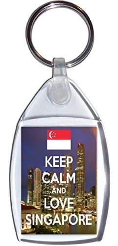 Keep Calm and Love Singapore - Keyring