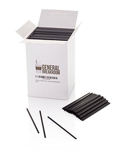 2000-count, 5 1/2 Coffee and Cocktail Drink Stirrer Straws By General Breakroom by General Breakroom