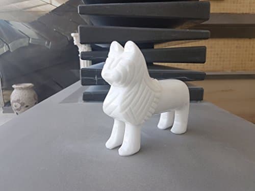 Decorative white Marble Lion Alhambra Granada