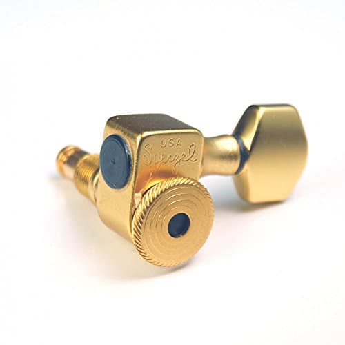 Sperzel 6 Aside Locking Guitar Machineheads Gold Full Satin