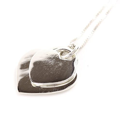 Sterling Silver Double Heart Pendant (N120)