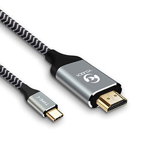 USB Type C to HDMI Cable, USB-C Male to HDMI Male Cable 4K 60Hz for Macbook Pro Samsung Galaxy S8 S8+ Dell XPS15 Acer Spin 7 Lennovo X1 Carbon 2017 USB-C Laptop to HDTV Monitor Projector