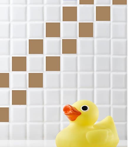 100 pieces glossy light brown tile murals 10x20cm