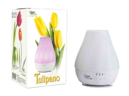 TULIPANO – USB Essential Oils Ultrasonic Aroma Diffuser / USB Humidifier - 90 ml, 7 colors LED, perfect for aromatherapy and chromotherapy