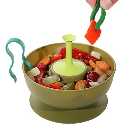 Cookit Olives Bowl & Variations with Pump Pump It green