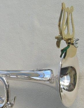 Trumpet/Cornet Bell Clamp Lyre. Lacquered