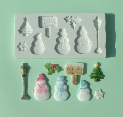 Let it Snow - Silicone Icing Moulds for Cake and Cupcake Decoration