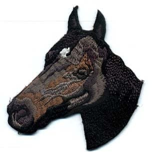 Embroidered Iron On / Sew On Patch Horse