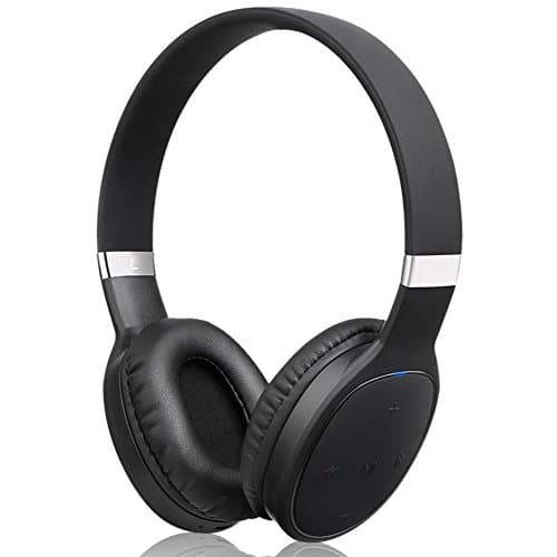 Wireless Headphones Over Ear, Bluetooth 4.1 On-Ear Headset with Mic, Lightweight Rechargeable Hi-Fi Stereo Earphone, Wired and Wireless Adjustable Headsets for Cell Phone