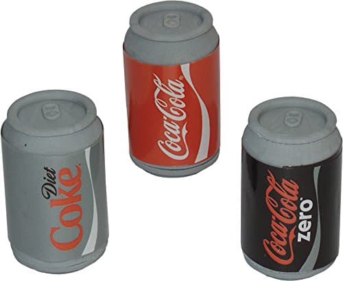 Erasables 3D Novelty Erasers - Coke Cans (ONLY TWO Supplied, Designs Chosen At Random)