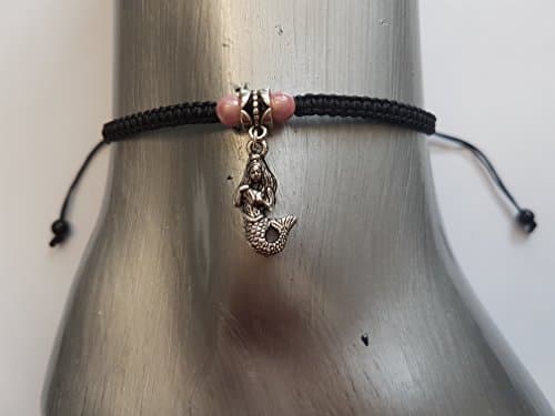 Mermaid anklet - light pink beads