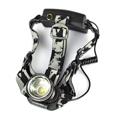 GRH 2000LM XML T6 LED 18650 Zoomable Headlamp Headlight Head Torch Rechargeable Lamp Bare Machine , black