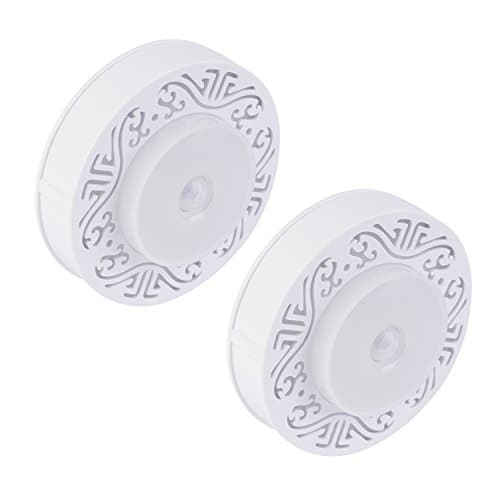 2 Pack Motion Sensor Light, Motion-sensing Battery-Operated LED Nightlight Stick-Anywhere Indoors ,Auto On/Off Wall Light for Kids Room,Bedroom,Hallway,Bathroom,Cabinet,Closet,Kitchen-Warm White❄