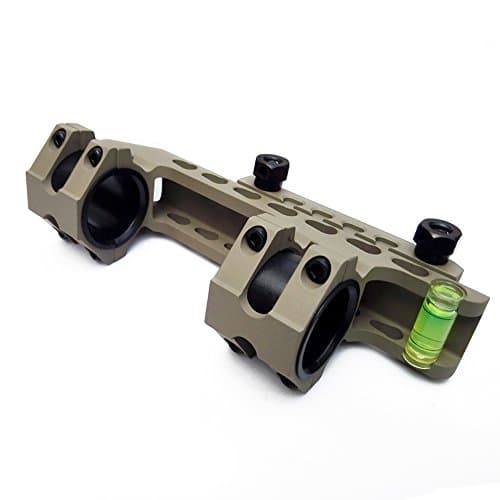 Flat Top Scope 1" 30mm Picatinny Ring Mount One Piece Mount Base with Spirit Bubble Level