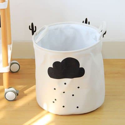 Saint Kaiko EVA Laundry Hamper with Handle Foldable Round Hampers for Laundry Pop Up Laundry Hampers Laundry Basket Storage and Laundry Bin for Toys Organiser (white 3)