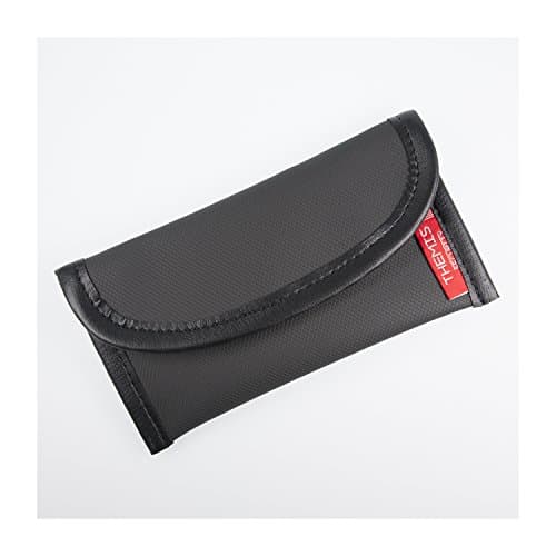 Themis Premium XL/Security GSM/LTE/RFID/NFC Shield – iPhone 4/S/5/S/High-Quality Nano Fabric, 2 Pockets, 2 Layers Flexible Shield, made in Germany Size 16,5 cm x 9 cm