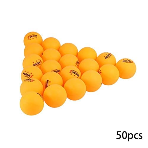 CloudWhisper 50 pieces Celluloid Three-star Table Tennis Balls for Training